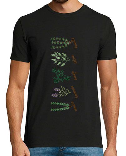 Camiseta Plantas aromáticas Hombre, manga corta, negra, calidad extra - latostadora.com - Modalova