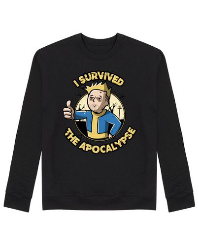 Sudadera Sin Capucha Unisex I survived to apocalypse laTostadora - latostadora.com - Modalova