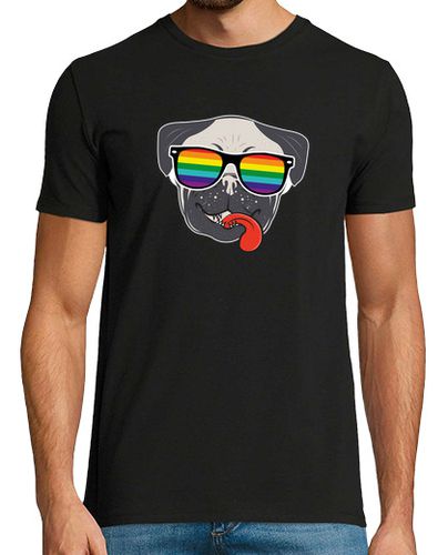 Camiseta Cute Pug LGTB Gay Pride Orgullo Arcoiris - latostadora.com - Modalova