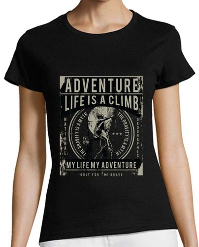 Camiseta mujer Life Is A Climb - latostadora.com - Modalova
