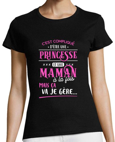 Camiseta mujer mamá y princesa me ocupo de regalo - latostadora.com - Modalova
