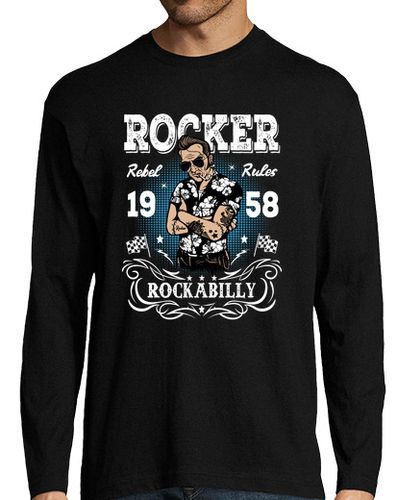 Camiseta Camiseta Rocker Rockabilly 1958 Retro Rock laTostadora - latostadora.com - Modalova