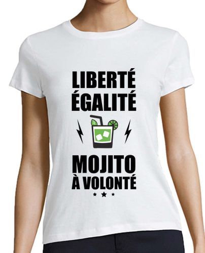 Camiseta mujer Libertad igualdad mitad a voluntad - latostadora.com - Modalova