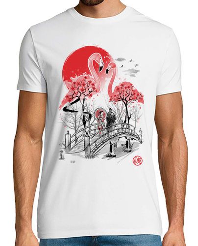 Camiseta Flamingo Garden - latostadora.com - Modalova