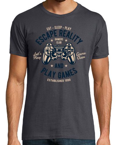 Camiseta Papa Gamer - Hombre, manga corta, gris ratón, calidad extra laTostadora - latostadora.com - Modalova