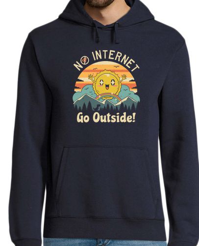 Sudadera Con Capucha Para Hombre No hay vibraciones de internet! laTostadora - latostadora.com - Modalova