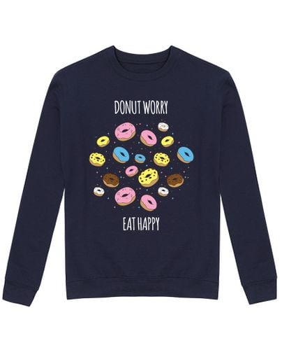 Sudadera Sin Capucha Unisex Donut worry Eat happy laTostadora - latostadora.com - Modalova