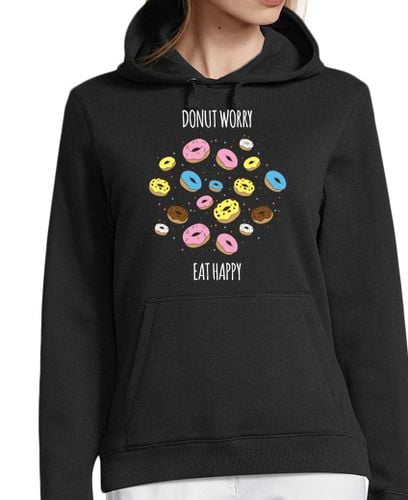 Sudadera Con Capucha Para Mujer Donut worry Eat happy laTostadora - latostadora.com - Modalova