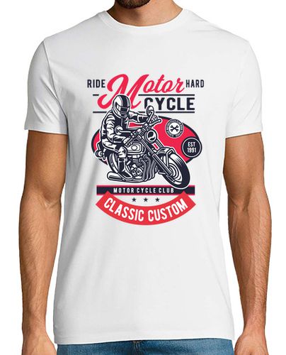 Camiseta Camiseta Motos 1991 Cartoon Motorbike Racing - latostadora.com - Modalova