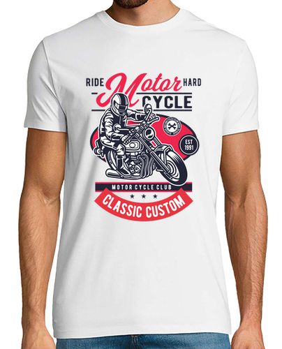 Camiseta Camiseta Motos 1991 Cartoon Motorbike Racing laTostadora - latostadora.com - Modalova