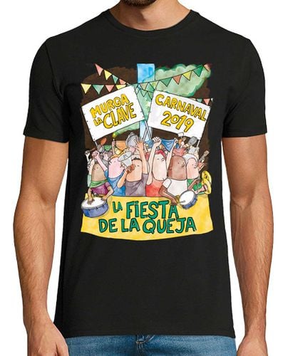 Camiseta Hombre Manga Corta La Fiesta de la Queja by Calvichi's laTostadora - latostadora.com - Modalova