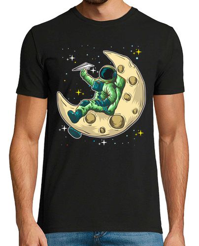 Camiseta Astronauta Luna Avión Origami Espacial NASA Espacio - latostadora.com - Modalova