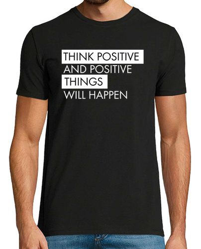 Camiseta Hombre Manga Corta Think Positive laTostadora - latostadora.com - Modalova