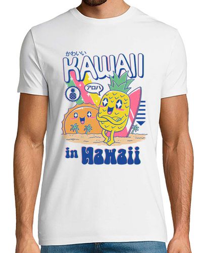 Camiseta Hombre Manga Corta kawaii en hawaii camisa para hombre laTostadora - latostadora.com - Modalova