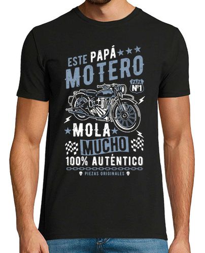 Camiseta Hombre Manga Corta Este papá motero mola mucho laTostadora - latostadora.com - Modalova