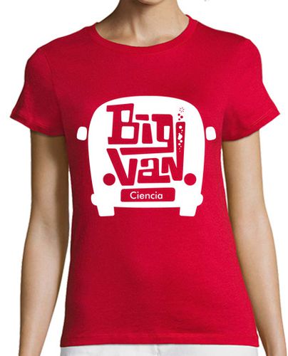 Camiseta mujer Furgoneta Big Van Ciencia Blanco laTostadora - latostadora.com - Modalova