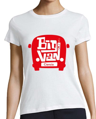 Camiseta Mujer Manga Corta Furgoneta Big Van Ciencia laTostadora - latostadora.com - Modalova