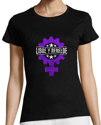 Camiseta mujer Libre y Rebelde laTostadora - latostadora.com - Modalova