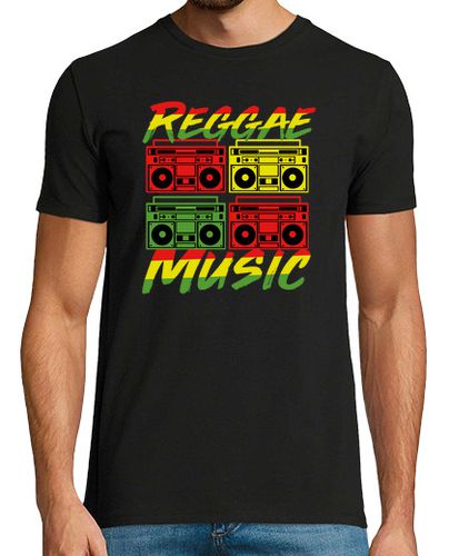 Camiseta Reggae Music Boombox Stereo Rasta - latostadora.com - Modalova