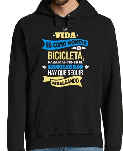 Sudadera Con Capucha Para Hombre La Vida es Como Montar en Bicicleta... laTostadora - latostadora.com - Modalova