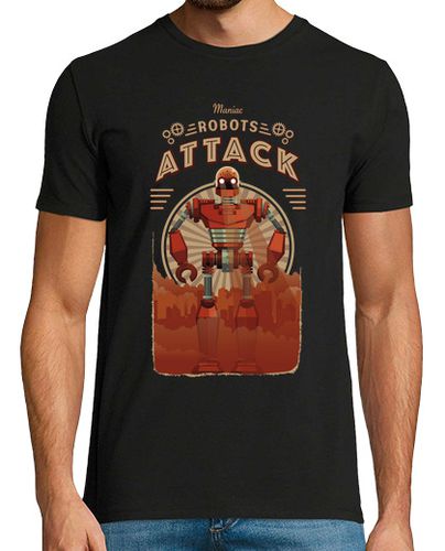 Camiseta maniac robots attack vintage - latostadora.com - Modalova