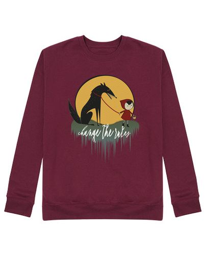 Sudadera Sin Capucha Unisex caperucita roja feminista cambia las re laTostadora - latostadora.com - Modalova