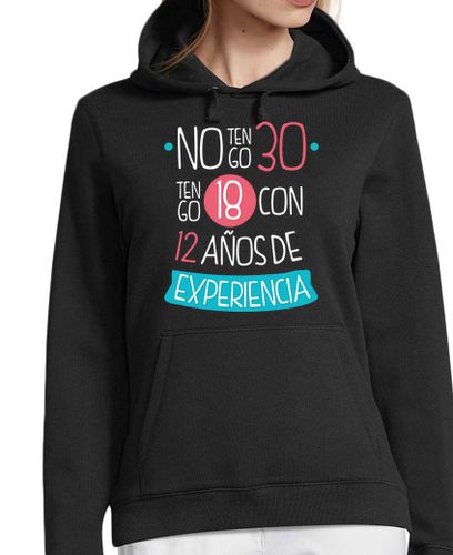 Sudadera Con Capucha Para Mujer 30 años (Mujer) Fondo Oscuro laTostadora - latostadora.com - Modalova