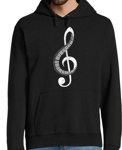 Sudadera Con Capucha Para Hombre Clave De Sol Piano laTostadora - latostadora.com - Modalova