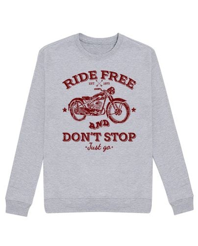 Sudadera Sin Capucha Unisex Ride Free laTostadora - latostadora.com - Modalova