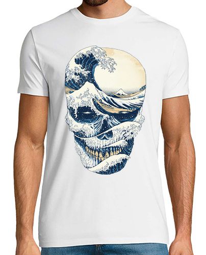 Camiseta la gran ola del cráneo - latostadora.com - Modalova
