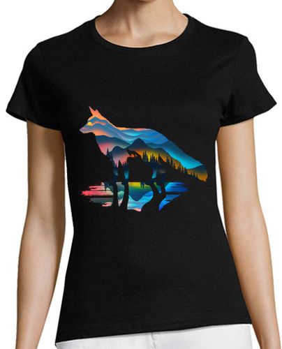 Camiseta mujer zorro de montaña - latostadora.com - Modalova