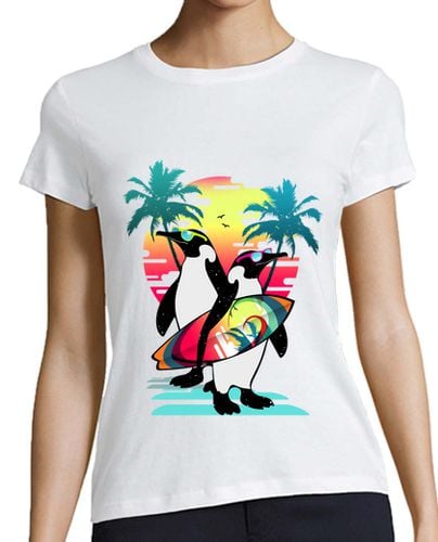 Camiseta Mujer Manga Corta versión de vacaciones de verano 2 laTostadora - latostadora.com - Modalova