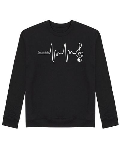 Sudadera Sin Capucha Unisex Music is my Heartbeat laTostadora - latostadora.com - Modalova