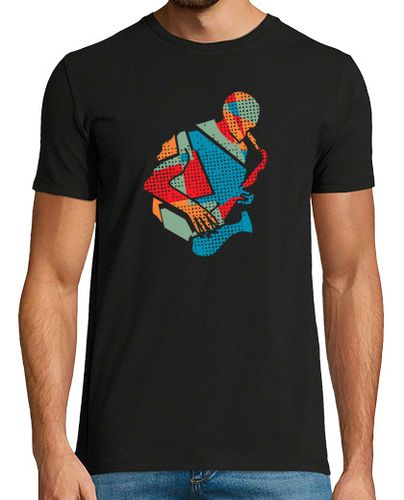 Camiseta saxofon músico arte moderno estilo laTostadora - latostadora.com - Modalova