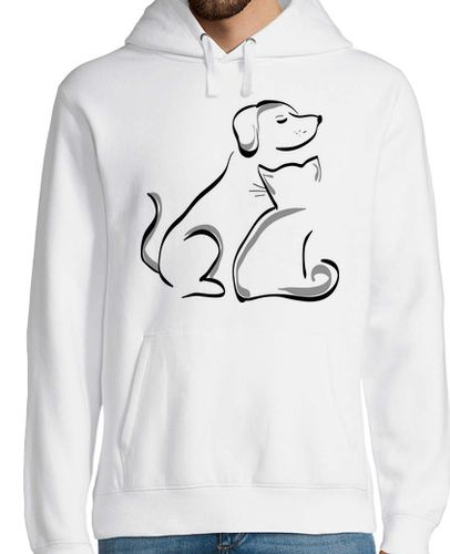 Sudadera Con Capucha Para Hombre Perro y gato laTostadora - latostadora.com - Modalova