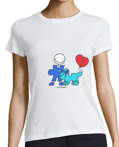 Camiseta Mujer Manga Corta Autismo perro laTostadora - latostadora.com - Modalova