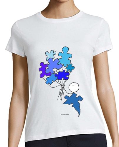 Camiseta Mujer Manga Corta Autismo globo laTostadora - latostadora.com - Modalova