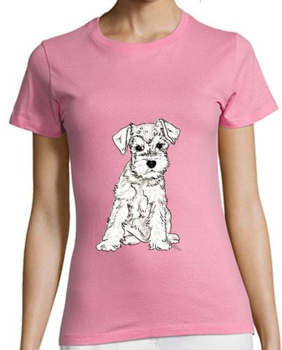 Camiseta Mujer Manga Corta Schnauzer laTostadora - latostadora.com - Modalova