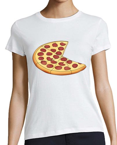 Camiseta mujer Pizza - Mujer, manga corta, blanca, calidad premium - latostadora.com - Modalova