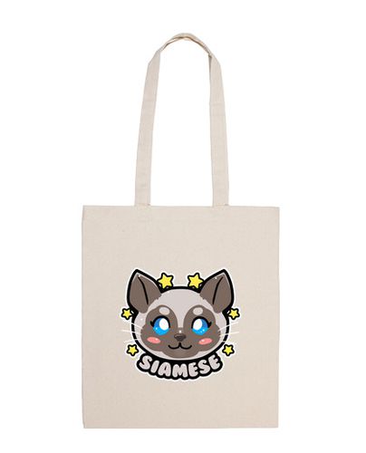 Bolsa cara del gato siamés de kawaii chibi - la bolsa de asas laTostadora - latostadora.com - Modalova