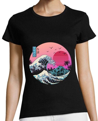 Camiseta Mujer Manga Corta la gran camisa de onda retro para mujer laTostadora - latostadora.com - Modalova