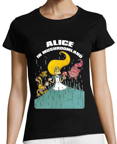 Camiseta mujer Alice in mushroomland - latostadora.com - Modalova