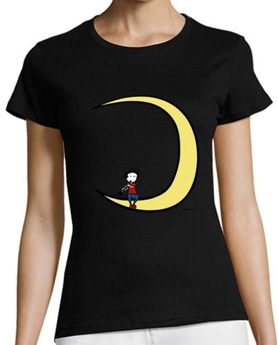 Camiseta Mujer Manga Corta Moon and clarinet laTostadora - latostadora.com - Modalova