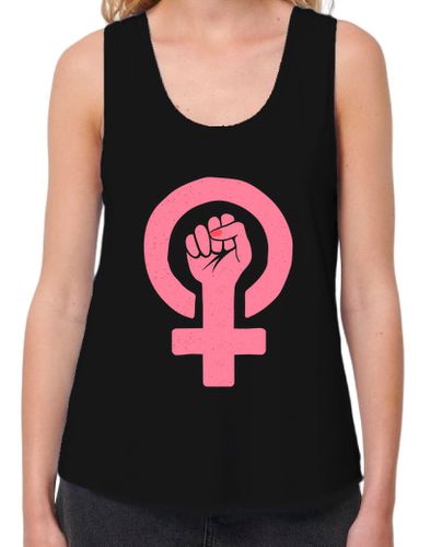 Camiseta mujer camiseta feminista logotipo rosa - latostadora.com - Modalova