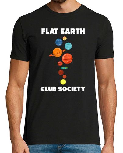 Camiseta Flat Earth Society - Tierra Plana - latostadora.com - Modalova