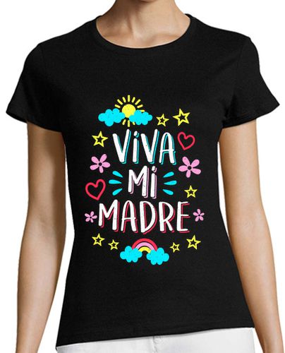 Camiseta Mujer Manga Corta Viva mi Madre laTostadora - latostadora.com - Modalova