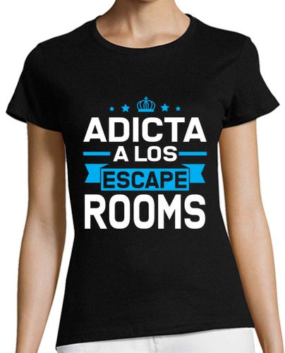 Camiseta mujer Adicta a los Escape Rooms | Escape Room camiseta - latostadora.com - Modalova