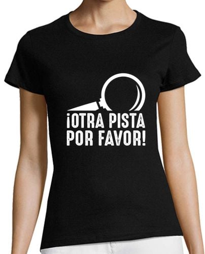 Camiseta Mujer Manga Corta Otra Pista Por Favor | Escape Room camiseta laTostadora - latostadora.com - Modalova