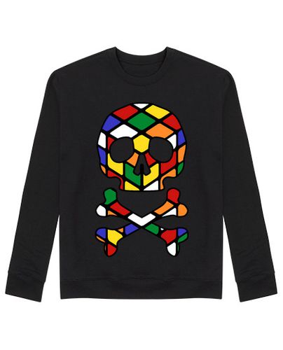 Sudadera Sin Capucha Unisex Calavera Rubik laTostadora - latostadora.com - Modalova