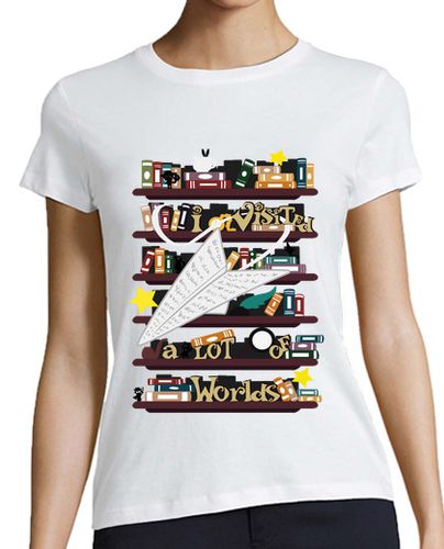 Camiseta mujer lector de libros - latostadora.com - Modalova